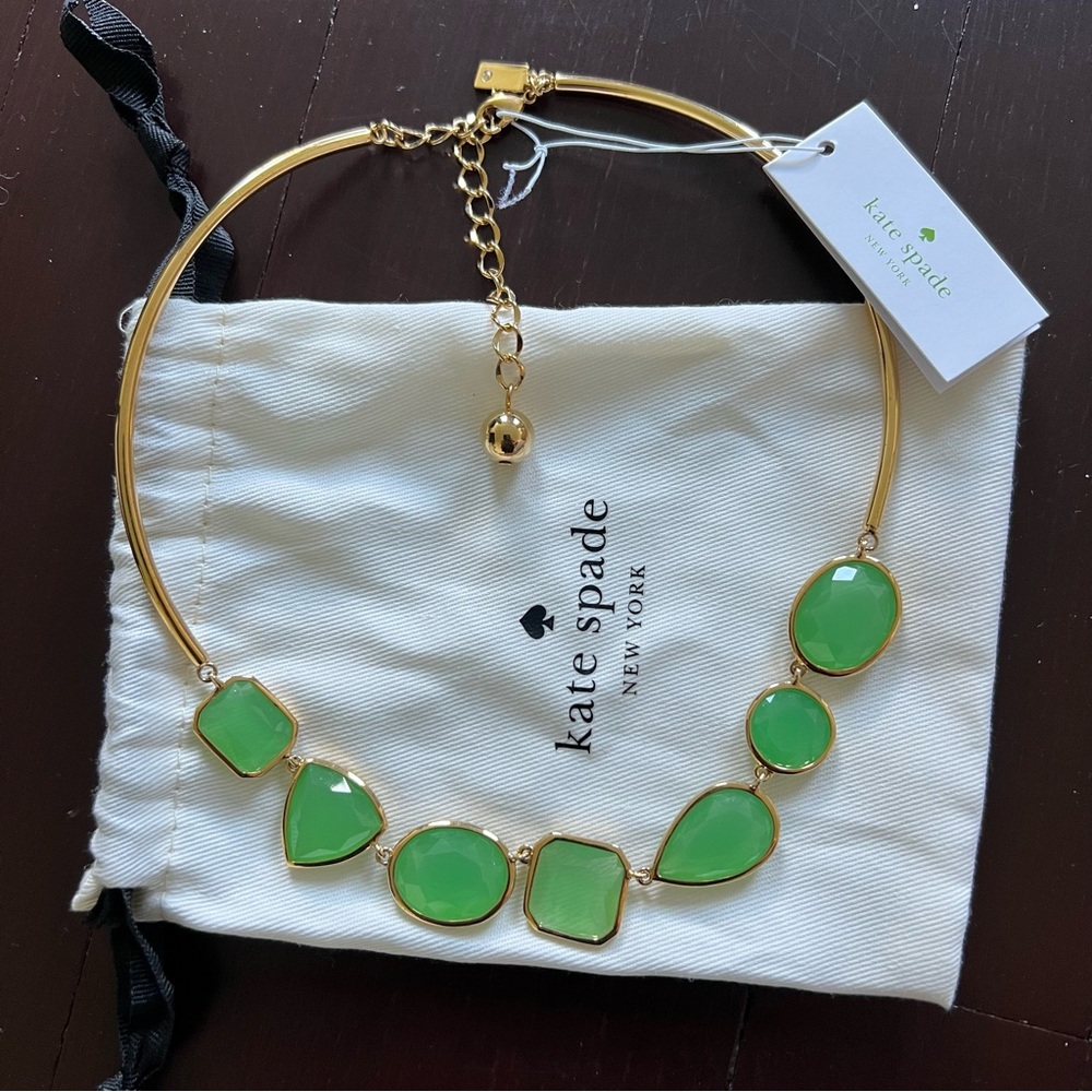 NWT Kate Spade New York « Vegas jewels » necklace in green